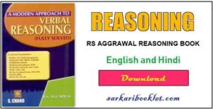 RS Aggarwal verbal Reasoning Book PDF